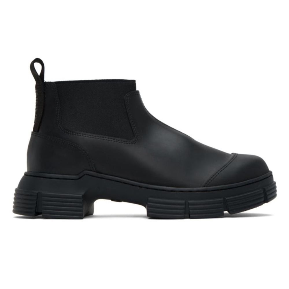 Ganni Crop City rubber boots in size 7.5/38